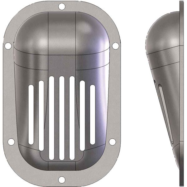 Arctic Steel Inlet Scoop Strainer (2205 Stainless / 140 x 100mm)